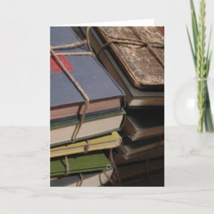 Oude boekenstapel kaart