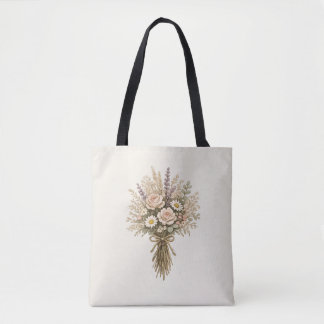 Oude Boeket Wilde Bloemen Draagtas