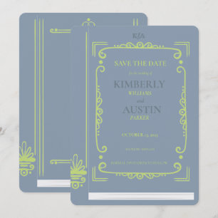 Oude Boekomslag Boek Thema Save the Date Kaart