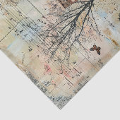 OUDE BOERDERIJ IN DE HERFST DECOUPAGE TISSUEPAPIER (Detail)