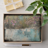 OUDE BOERDERIJ IN DE LENTE DECOUPAGE TISSUEPAPIER (Geschenk)