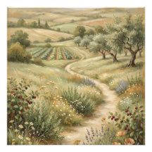 Oude boerderij landschapsfoto print