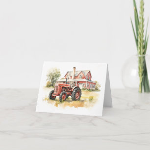 Oude Boerderij Tractor met Oud Boerderij Huis 2 BL Kaart