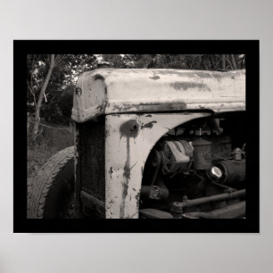 Oude Boerderij tractor Poster