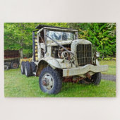 oude boerderij vrachtwagenpuzzel legpuzzel (Horizontaal)