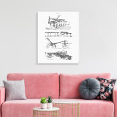  oude Boerderijen landbouwploeg Canvas Afdruk (Insitu (Woonkamer))