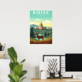 Oude Boise Idaho Poster (Thuiskantoor)