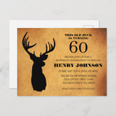 Oude bok 60ste verjaardagsfeest uitnodiging (Voorkant / Achterkant)