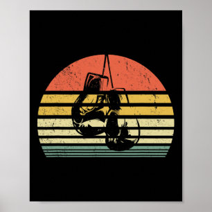 Oude boks handschoenen training bokser poster