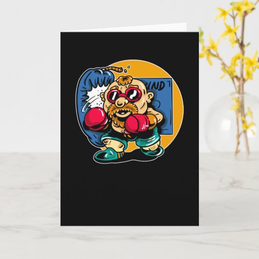 Oude bokser kaart (Gele Bloem)