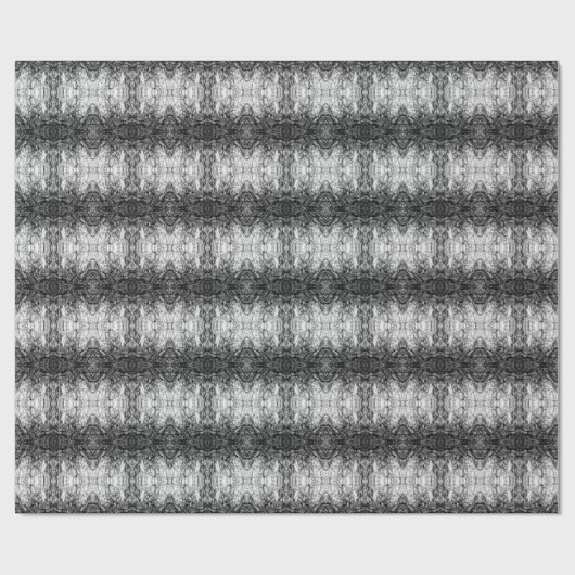 Oude Boom Bast Zwart En Wit Foto Patroon Ontwerp Cadeaupapier (Vlak)