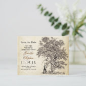  oude boom Bewaar de datum briefkaarten (Staand voorkant)