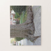 Oude boom en rots Damaging Sidewalk JigSaw Puzzle Legpuzzel (Verticaal)