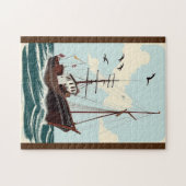 Oude Boot Legpuzzel (Horizontaal)