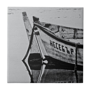 Oude boot tegeltje