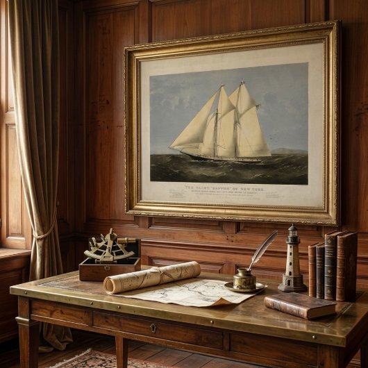 Oude Boot Vintage Poster Wandkunst