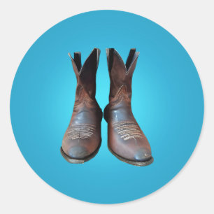 Oude Boots Ronde Sticker