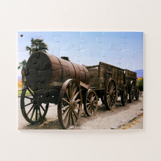 Oude Borax Wagen Legpuzzel (Horizontaal)