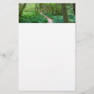 Oude Bos Wandelroute in Olympic National Park Briefpapier