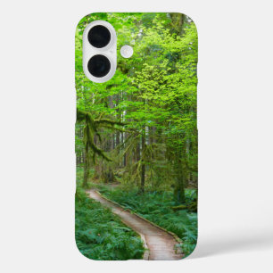 Oude Bos Wandelroute in Olympic National Park iPhone 16 Hoesje