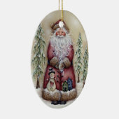 Oude boskerstkerstsierooster keramisch ornament (Rechts)