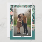 Oude boslandschap feestdagenkaart (Achterkant)