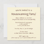 Oude Bot Platvis, Grappig Housewarming Feestje Kaart (Achterkant)