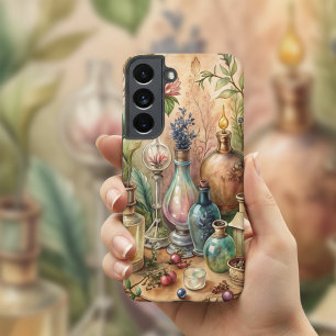 Oude botanische apothekersflessen samsung galaxy hoesje