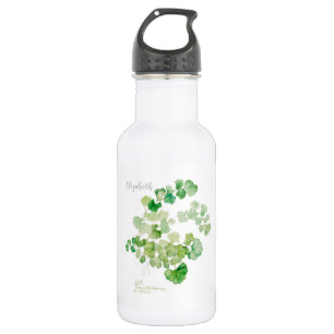Oude botanische aquarelschildering waterfles