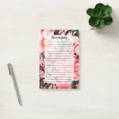 Oude botanische bloeiende bloementuin post-it® notes (Kantoor)