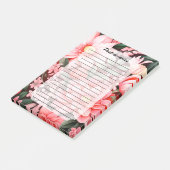 Oude botanische bloeiende bloementuin post-it® notes (Schuin)