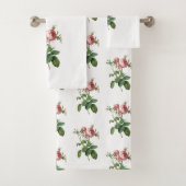 Oude botanische rozenmonogram bad handdoek (Insitu)