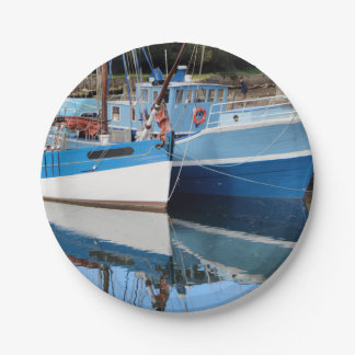 Oude boten in Douarnenez Papieren Bordje