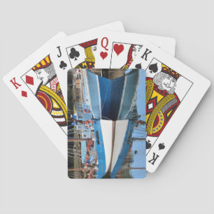Oude boten in Douarnenez Pokerkaarten