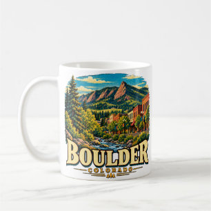 Oude Boulder Colorado Reis Kunst Landmarkering Koffiemok