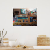 oude bouwplaats poster (Keuken)