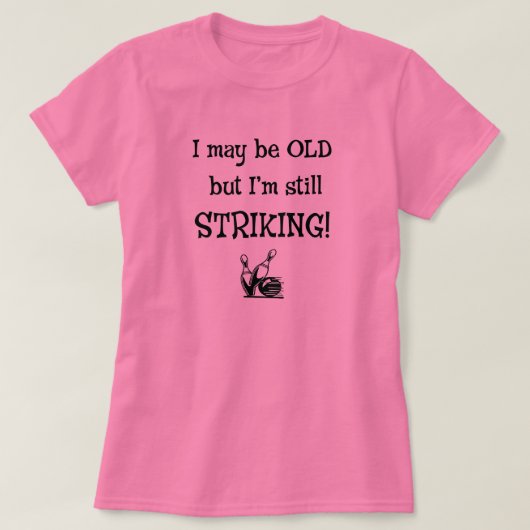 Oude bowler nog steeds opvallend t-shirt (Design voorkant)
