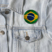 Oude Braziliaanse vlag Ronde Button 5,7 Cm (In situ)