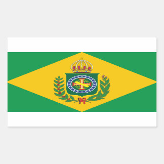 Oude Braziliaanse vlaggen Rechthoekige Sticker