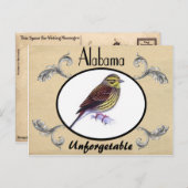 Oude Briefkaart Alabama (Voorkant / Achterkant)