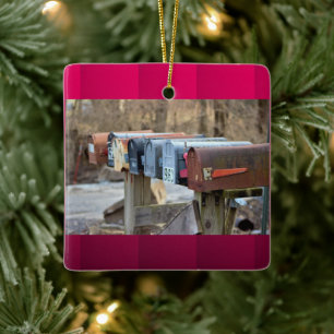 Oude Brievenbussen Foto Keramisch Ornament