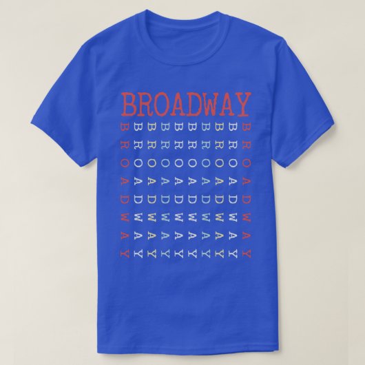 oude Broadway T-shirt (Design voorkant)
