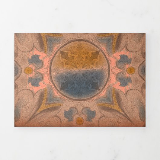 Oude brochure drieluik kaart (Cover)
