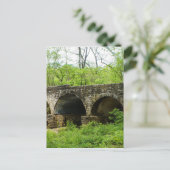 Oude brug in de rivier Cuivre Briefkaart (Staand voorkant)