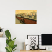 Oude brug in Florence, Italië.  foto Poster (Thuiskantoor)