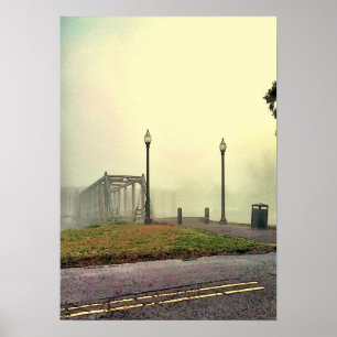 Oude brug op Bayou St John Poster