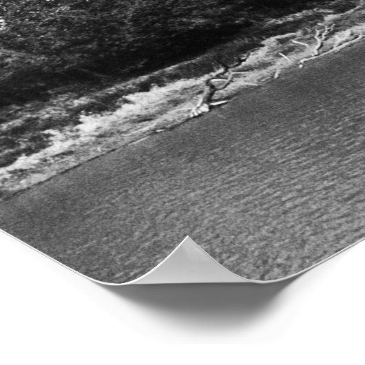 Oude brug over de Big Blue River Poster (Hoek)