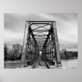 Oude brug over de Big Blue River Poster (Voorkant)
