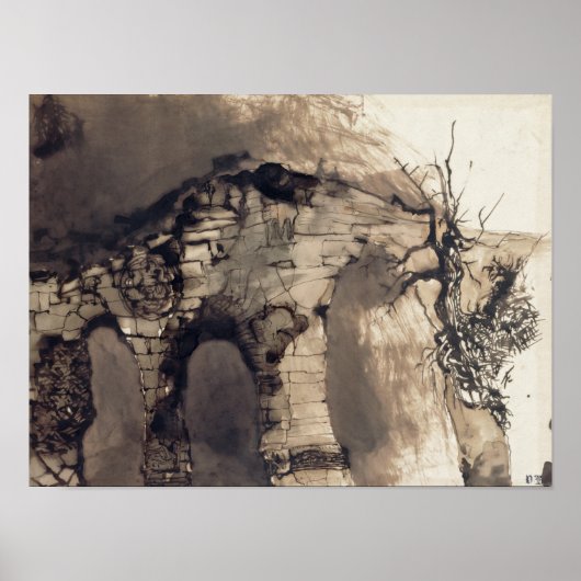 Oude brug poster (Voorkant)