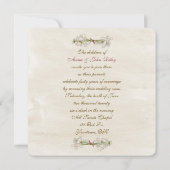 Oude bruiloft Vow Renewal Kaart (Achterkant)